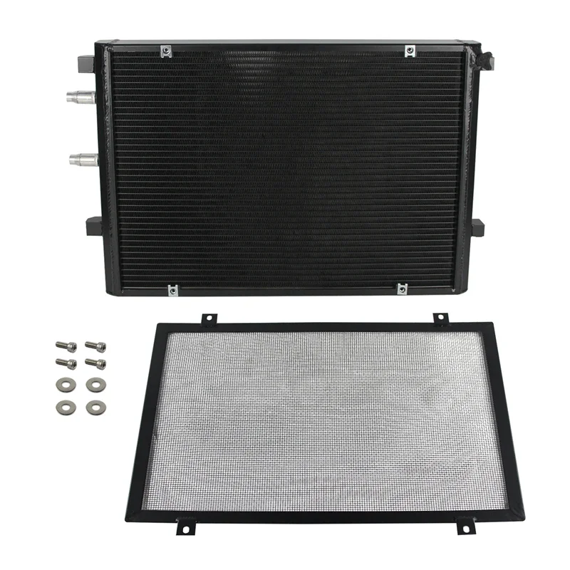 Front Mount Heat Exchanger Radiator and Cover Upgrade for M2C M3 M4 F80 F82 F87 S55 2015 - 2019 Black/Silver