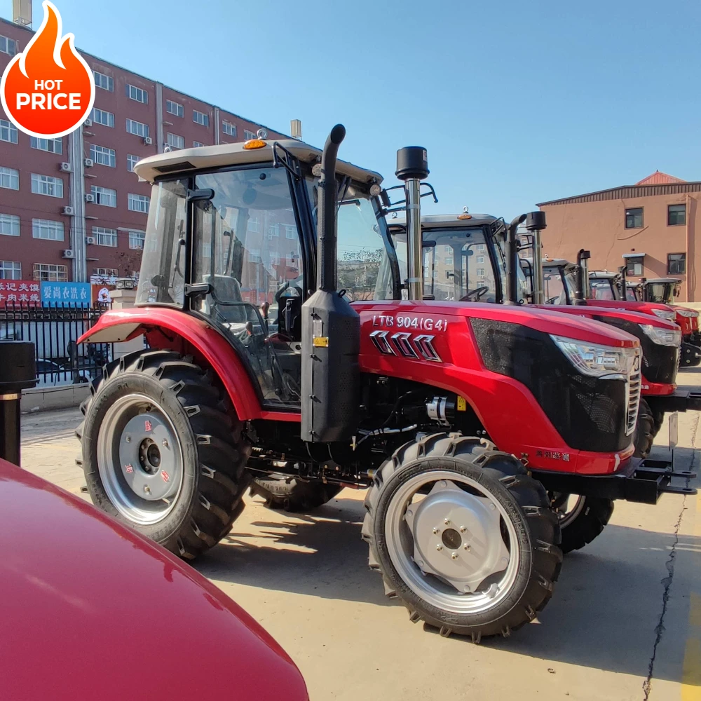 Cina nuovissimo design macchine agricole 4WD XT604 60hp mini ruota trattore agricolo trattore agricolo buon prezzo in vendita