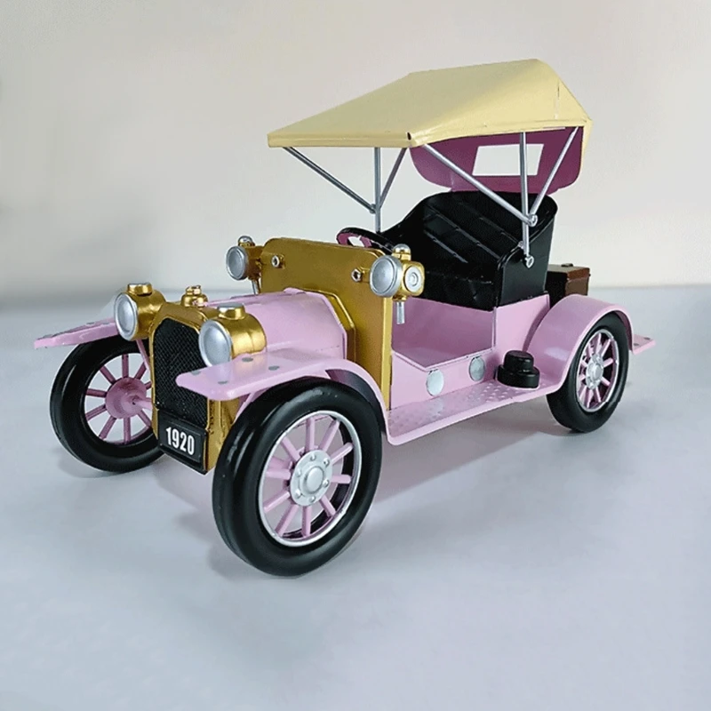 

Antique Color Iron Car Model Vintage Vehicle Table Top Display Ornament for Indoor and Outdoor Christmas Decoration