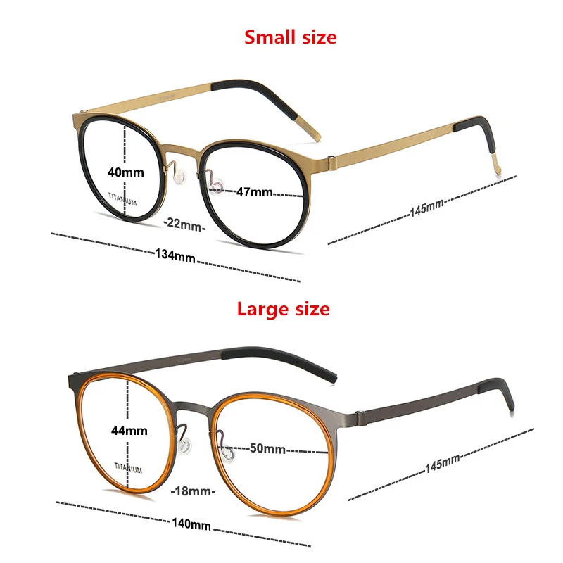 Denmark Design Luxury Brand Glasses Frame Women L9704 Korea Pure Titanium Eyewear Men  Eyeglasses Business Spectacles Frames
