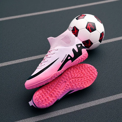 New Men Soccer Shoes Professional Society Turf Training Kids Football Field Boots Non-Slip TF/FG Indoor Children Football Shoes