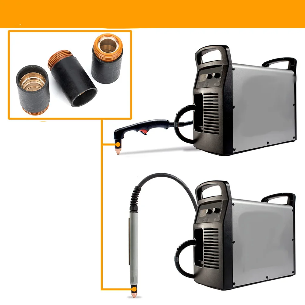 3 قطعة غطاء الاحتفاظ بالبلازما 220854 غطاء الاحتفاظ قاطع البلازما لـ Hypertherm 45XP6585105 HRT HRTs MRT معدات لحام #6