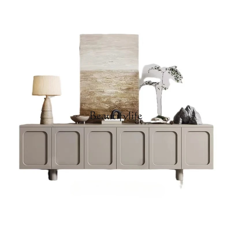 

*Nordic light luxury TV cabinet personalized fashion paint TV cabinet simple and modern