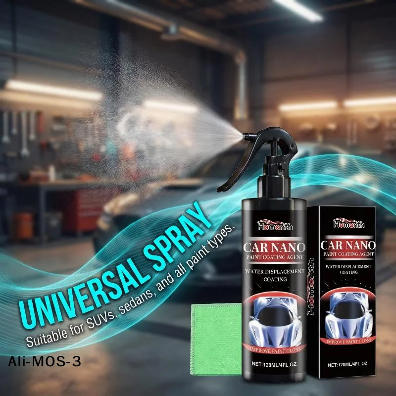 【S】120ml Car Nano Repair Spray, Ceramic Detailing Coating for Surface Renewal & Glossy Shine Protection
