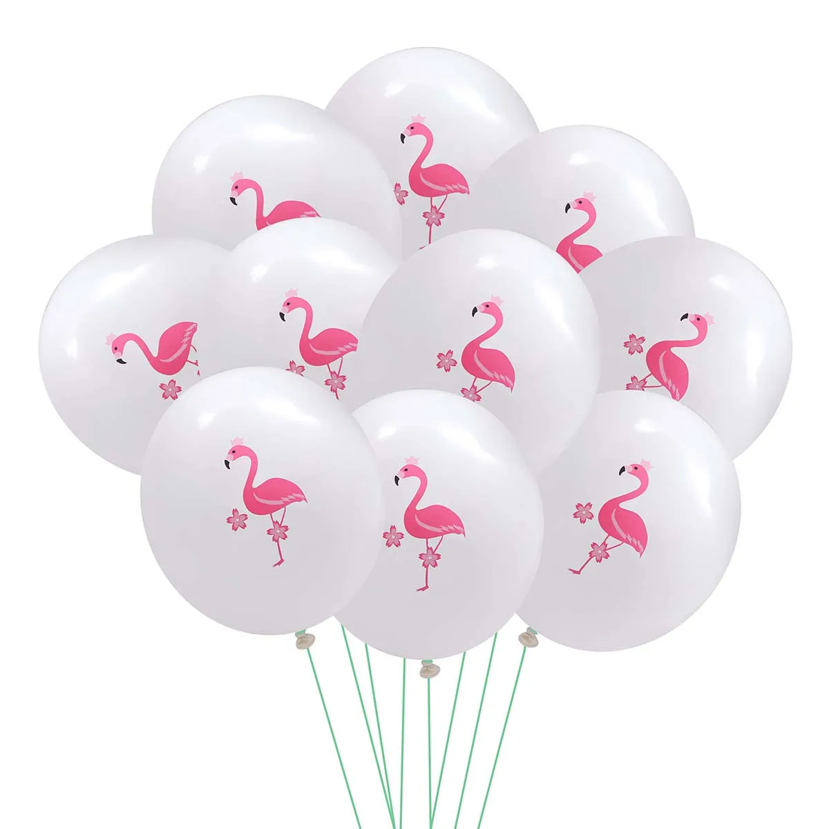 

10Pcs Flamingo Printing Balloons Hawaii Party Decoration Latex Festival Birthday Favors Summer Balloon Creative Balloon