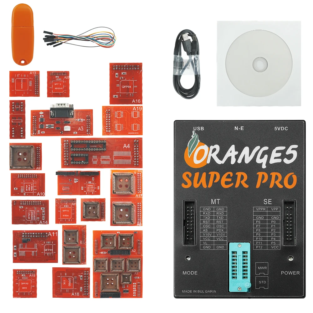 Orange 5 Super Pro V1.36 V1.35 Full  Professional Programming Device With Full Adapter Orange5 OBD2 Auto Programmer 5.0 1