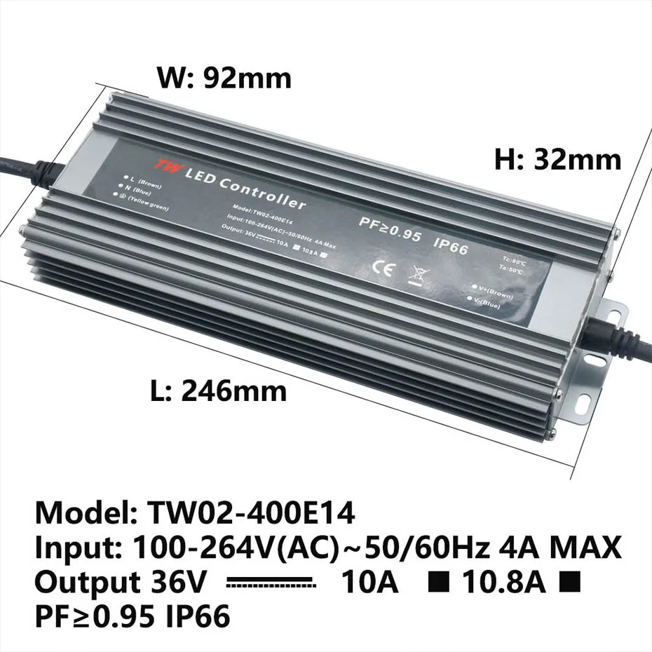 400 W Hochleistungs-LED-Chip-Perlen und Treiber mit hohem Lumen, DC36 V, 12 A, kühles Weiß, 8000–8500 K, für Langstrecken-Bühnenlichter, Scheinwerfer zum Selbermachen – Detail 2