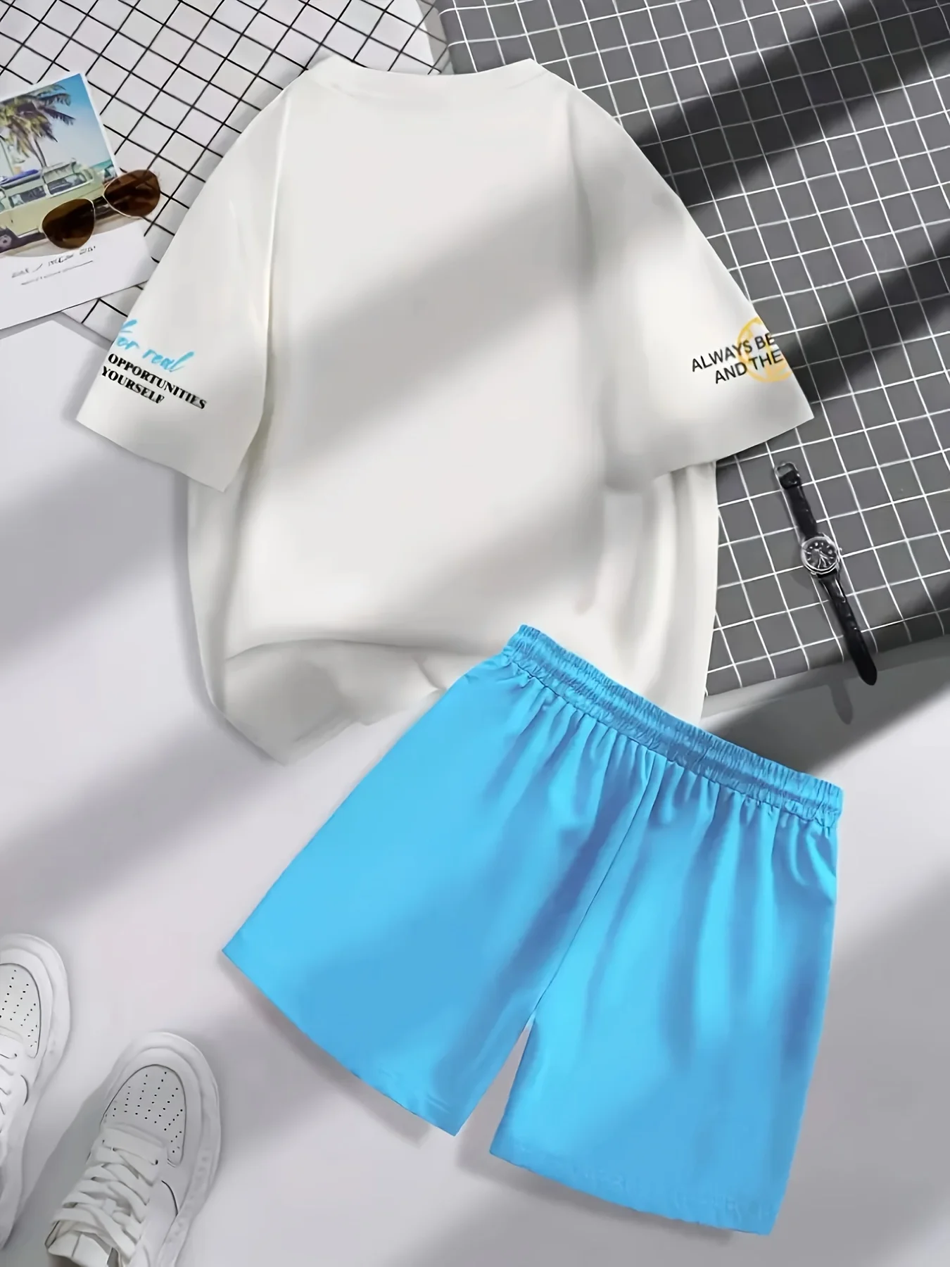 2025 Fashion Men's Casual Sports Suit Leisure 3D Printed T-shirt Shorts Set  Round Neck T-shirt and Shorts