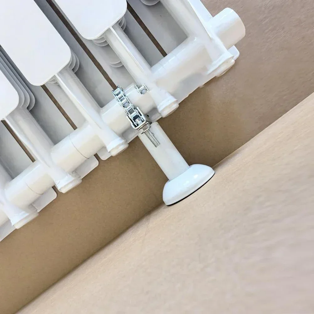 Metal Radiator Stand Adjustable Bracket For DIY Installation Flexibility In Height Adjustments Adjustable Radiator Floor Bracket