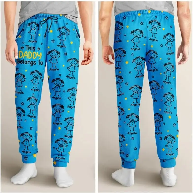 กางเกงชุดนอน - ของขวัญคริสต์มาสที่มีรูปหน้าแบบกำหนดเอง เหมาะสำหรับครอบครัว เพื่อน และการหัวเราะในวันหยุด