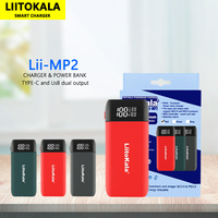 LiitoKala Lii-MP2 21700 18650 Power Bank QC3.0 Fast Charging Type-C INPUT USB Charger 20700 Mobile Power LCD Battery Charger