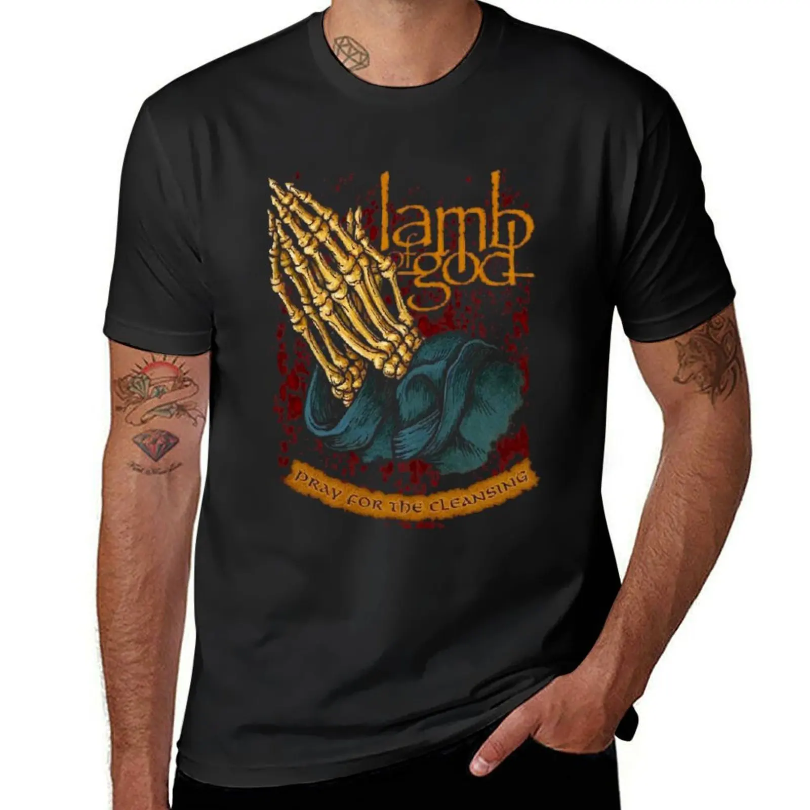 

Vintage Retro Lamb American Of God Rock Band Gift For Everyone T-Shirt summer top oversized Blouse mens champion t shirts