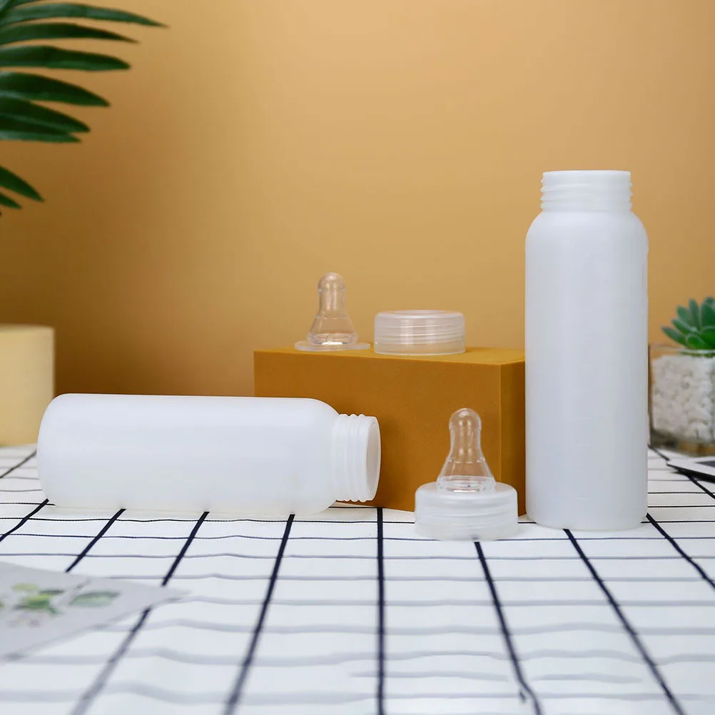 

10Pcs Piglet Milk Feeding Bottles 250ml Portable Durable Lamb Calf Milk Feeder Nursing Bottle Small Animal Supplies