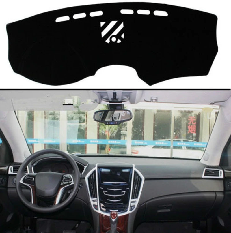 

Black Dashmat Dashboard Mat Dash Cover Sun Visor Pad For Cadillac SRX 2010-2013