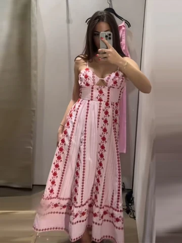Женское летнее платье макси Floral Print