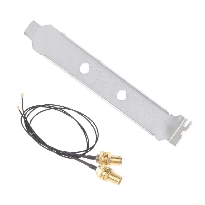 2x10Dbi Band 2.4G/5GHz for M.2 MHF4 20cm Cable to RP-SMA Pigtail Antenna Set For AX210 AX200 9260 NGFF