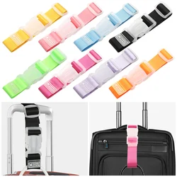 Colorful Adjustable Baggage Nylon Straps Baggage Belt Security Bag Buckle Button Aircraft Supplies Travel Luggage Accessories