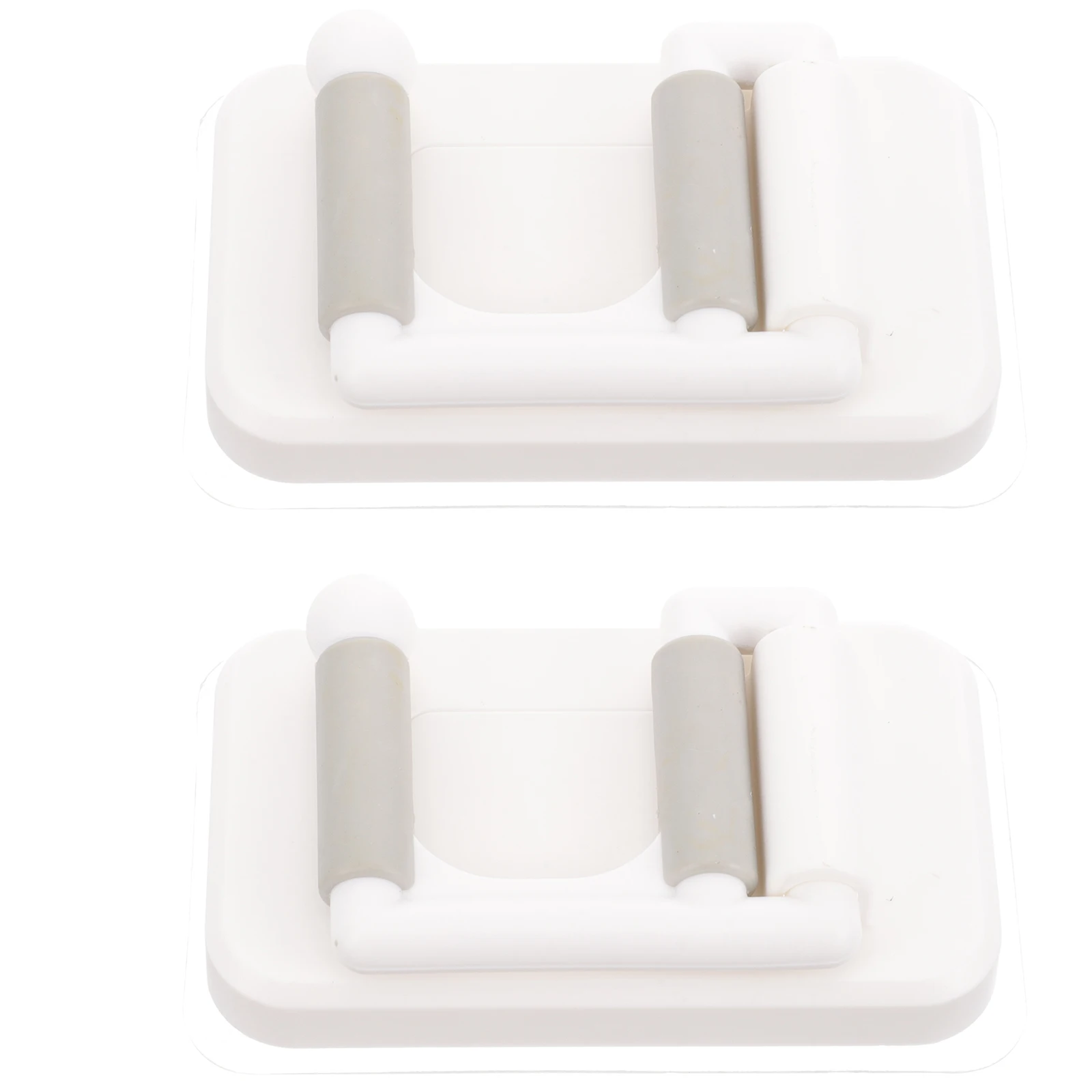 

2pcs Suction Cup Mop Rack Broom Holder Wall Mount Self Adhesive No Drilling Durable Easy Install Space Saving Household for Mop