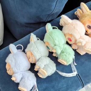 PopMart Labubu Os Monstros Festa Sentada Ornamento De Caixa Cega De Pelúcia De Vinil, Presente Pingente 12 principais vendas mochila plastica infantil - №5