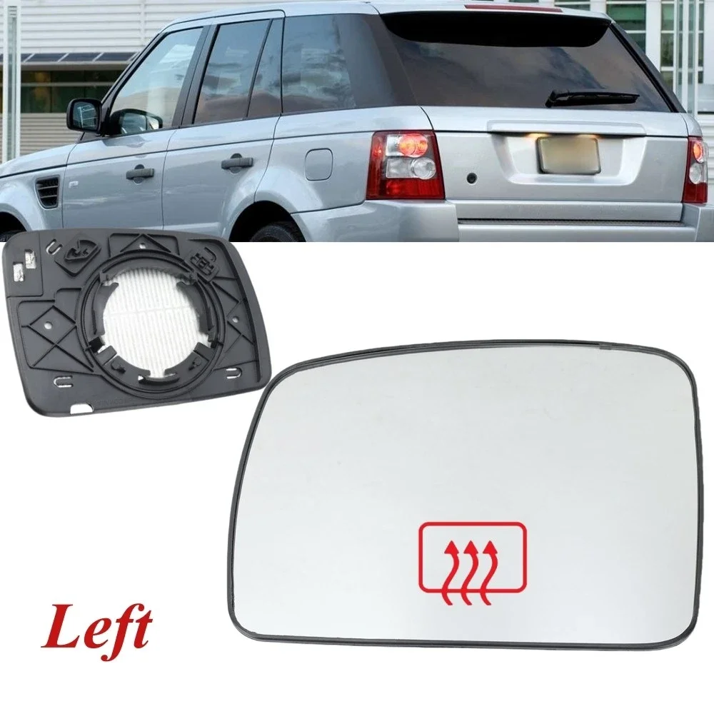 Heated Left Side Mirror Glass for Range Rover Sport L320 Vogue L322 2004-2009 Direct Clip-On Replacement Part Auto Accessory