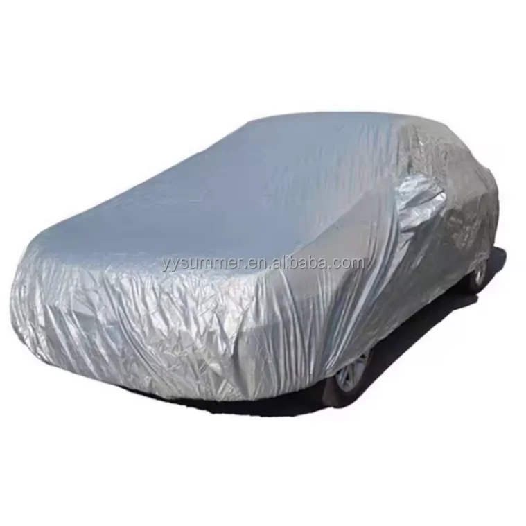 All-Weather Full Multi-Layer Car Cover with UV Protection Sun Rain and Hail Resistant Featuring Locking System