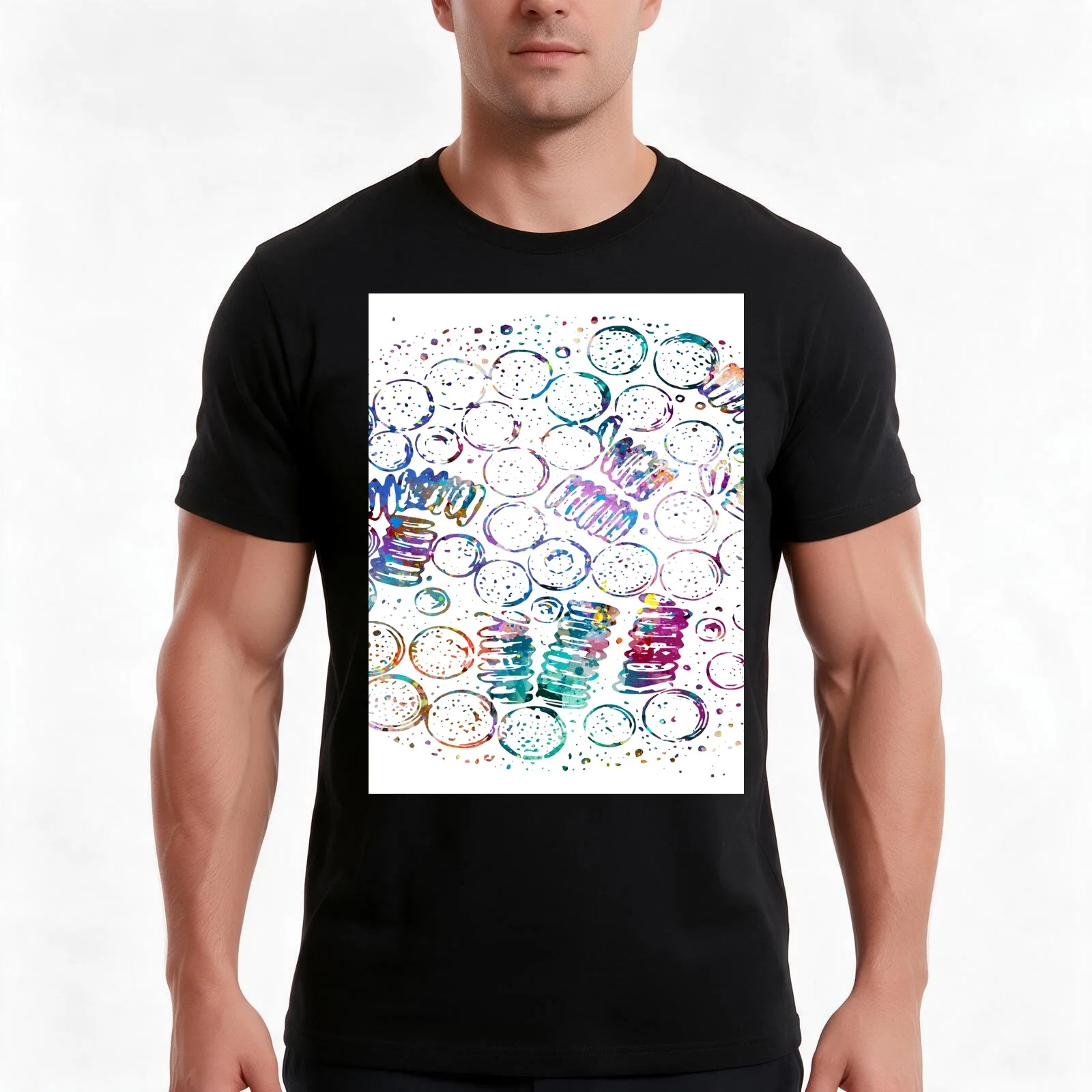 Blood Drop Leucocythemia under Microscope Anatomy T-Shirt Summer Casual Cotton Tee Oversized Streetwear Tops Unisex Men Women