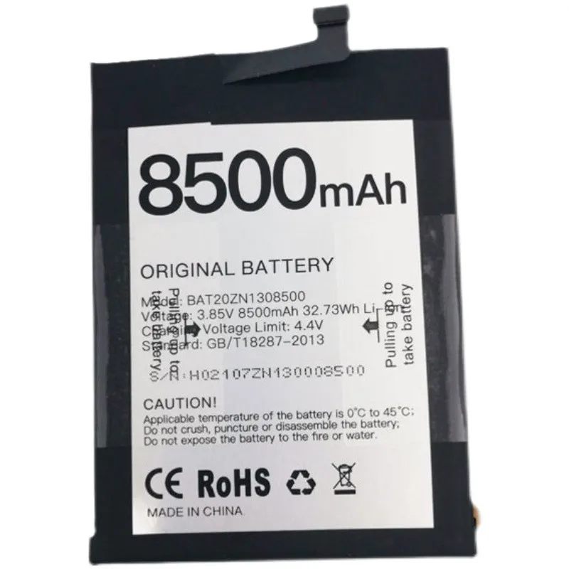 100% original battery DOOGEE S86 Battery 8500mAh BAT21ZN1318500 For DOOGEE S97 battery