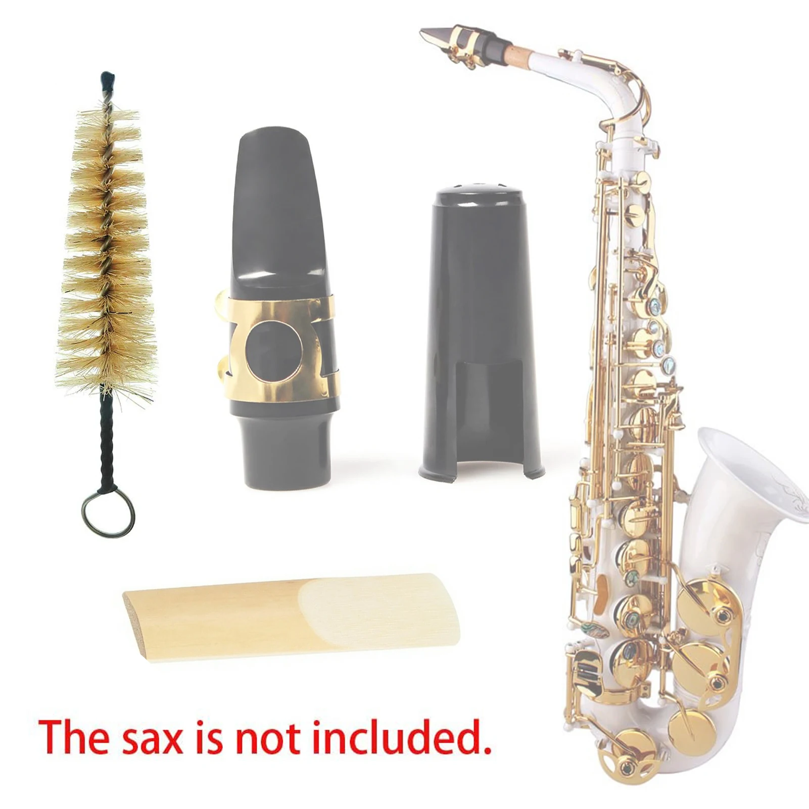 Mouthpiece Cleaning Brush Metal Handle  Sax Trumpet Clarinet Mouthpiece Cleaner Brushes  Instruments Accessory