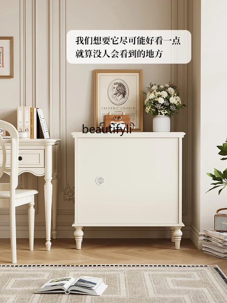 

CC182Французский обеденный боковой шкаф из цельного дерева, небольшая квартира, встроенный шкаф для хранения у стены, бытовой шкаф для хранения вещей