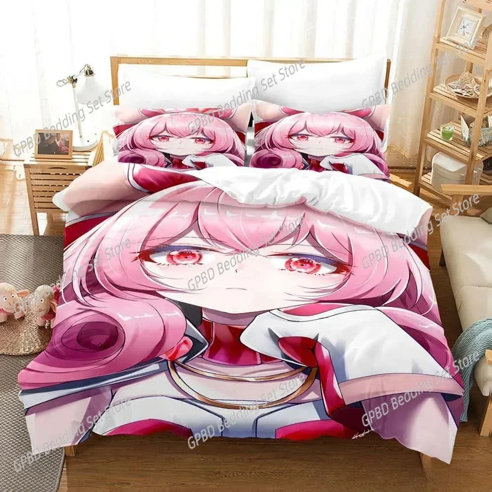 Anime Princess Connect! ReDive Neneka 3D Bedding Set Duvet Cover Pillowcases Single Twin Full Queen King Size Home Decor Quilt B