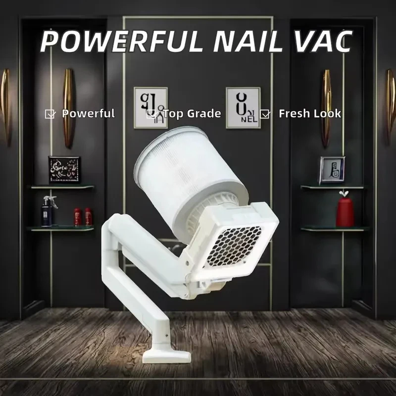 2026 Manicure Table with LED Light Vacuum Cleaner Pedicure Dust Collector Other Nail Supplies