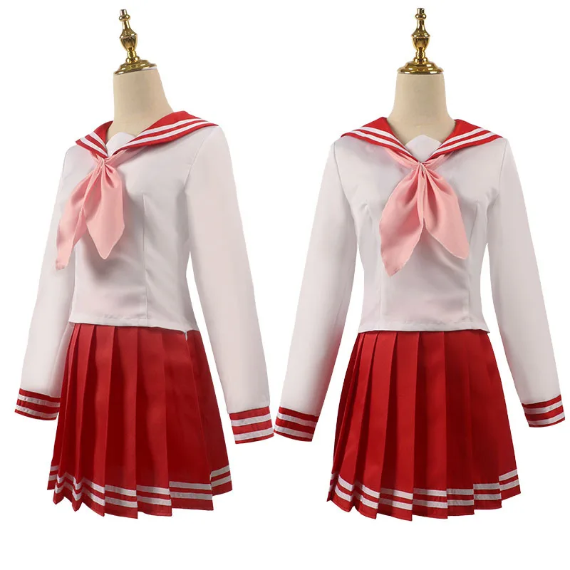 Lucky Star Cosplay Costume, KonMiIzumi Hiiragi Kagami, Hiiragi Tsukasa Carnival, Halloween Wig, JK Party Uniform, Sailor Suits