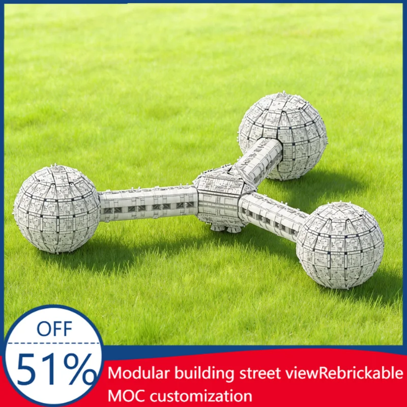 18698 Pcs MOC Large Space Station Model Display DIY Building Block Technology Assembly Creative Type Toy Children Birthday Gifts
