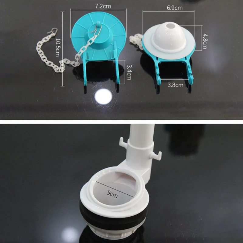 Universal Toilet Drain Valve Flap Cover Toilet Flapper Bathroom Drain Tank Water Saver Home Seal Tank PVC Flap Cover Repair