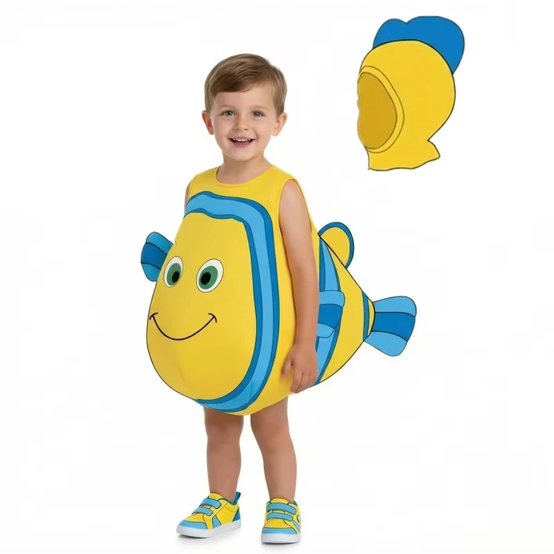 Criança nemo palhaço traje role play escola férias vestir-se roupa natal presente de ano novo encontrar nemo festa traje