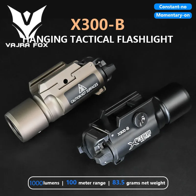 Sotac SF X300-B LED White Light Tactics 1000LM Weapon Flashlight X300 Outdoors Hunting Light Glock Pistol Hanging Lamp 20MM Rail