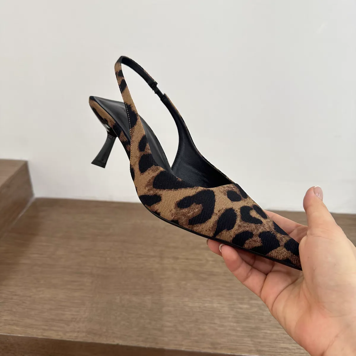 New Spring Summer Slip On Women Sandals Shoes Fashion Pointed Toe High Heel Stripper Party Ladies Singbacks Sandalias Shoes
