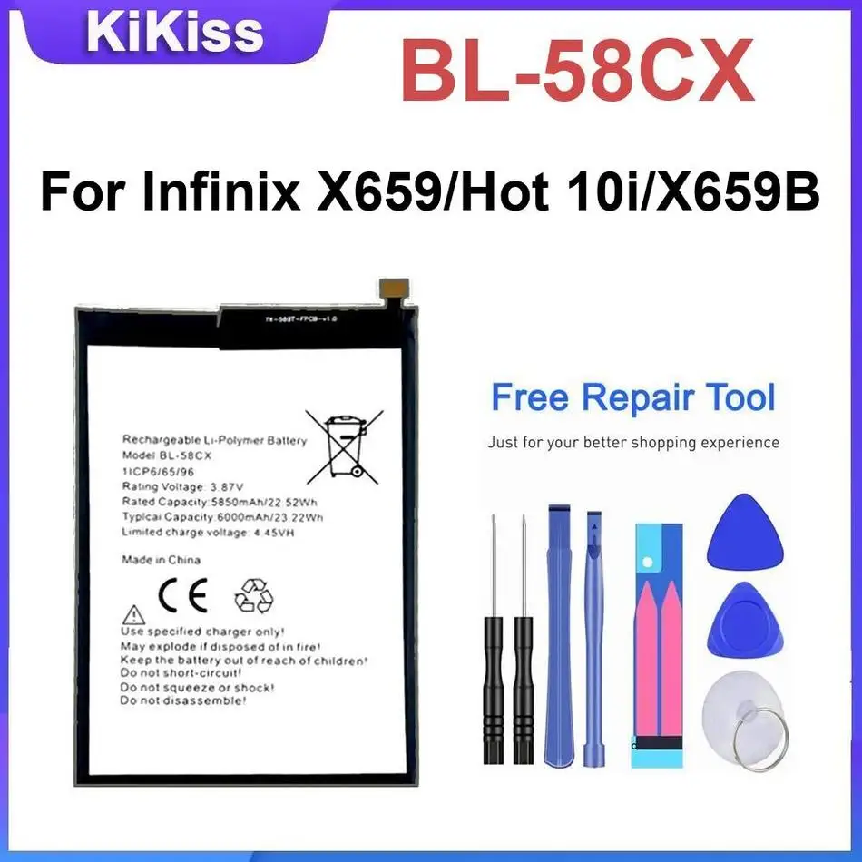 

Сменный аккумулятор BL 58CX для Infinix X659/Hot 10I/X659B