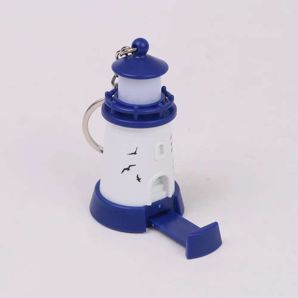 Luminous Lighthouse Keychain LED Light Up Mobile phone stand LED Lightup Keychain Night Light Keychain Bag Charm
