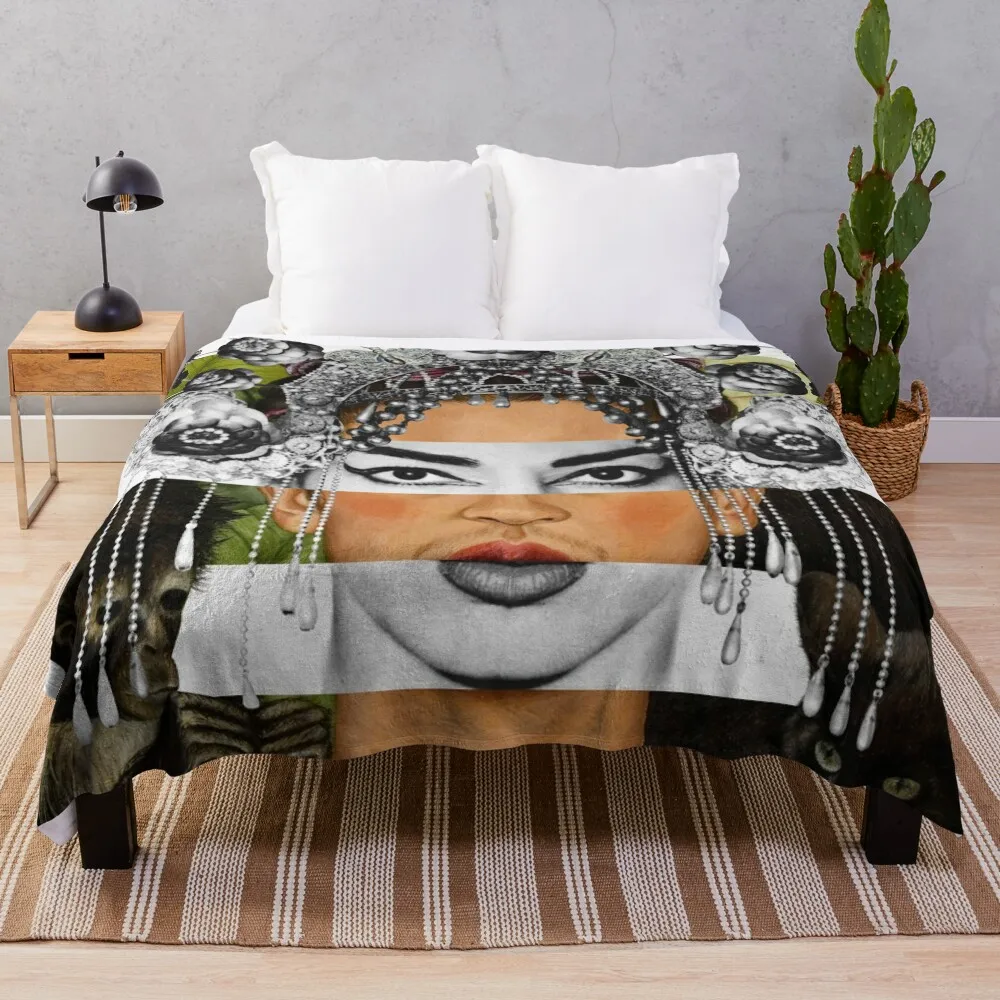 

THE CASTA DIVA - Pop Retro Collage, Mashup, Pop Art Wall Decoration Throw Blanket Baby Bed linens Blankets