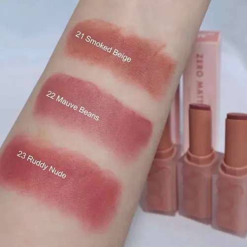 Imagen 2 del producto Rom&nd LIPSTICK ZERO MATTE, ligero, sin secado, acabado mate de enfoque suave, colores de uso diario, inicio fresco, K-Beauty, maquillaje coreano