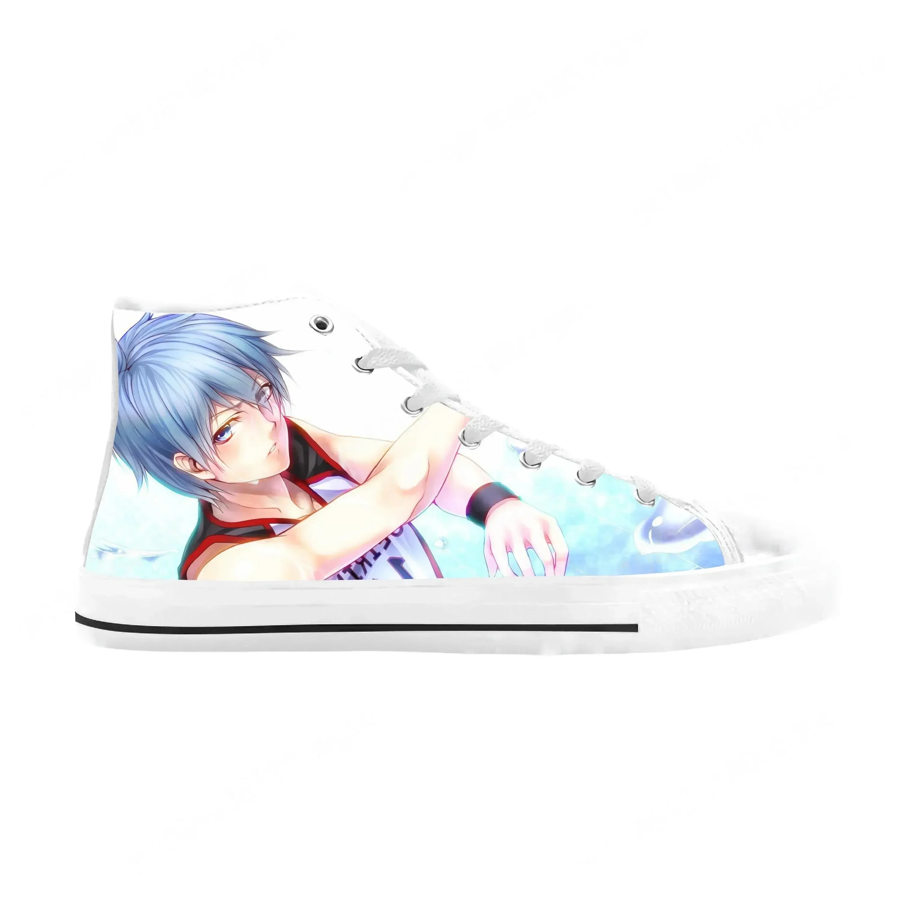 Anime Manga Comic Kuroko No Basket Kuroko Tetsuya Casual Cloth Shoes High Top Comfortable Breathable 3D Print Men Women Sneakers