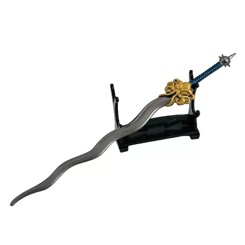 22 cm/8.66 pollici Polpo Generale Spada Arma Modello Film Nei Zha 2 Periferiche Sea Monster Serpentine Metallo Samurai Coltello DesktopToys