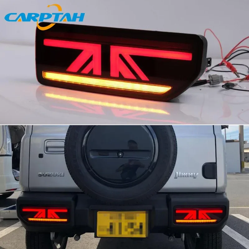 Car LED 12V Taillights For Suzuki Jimny 2018 2019 2020 Rear Running Lamp Brake Reverse Turn Signal Waterproof Car Accessories