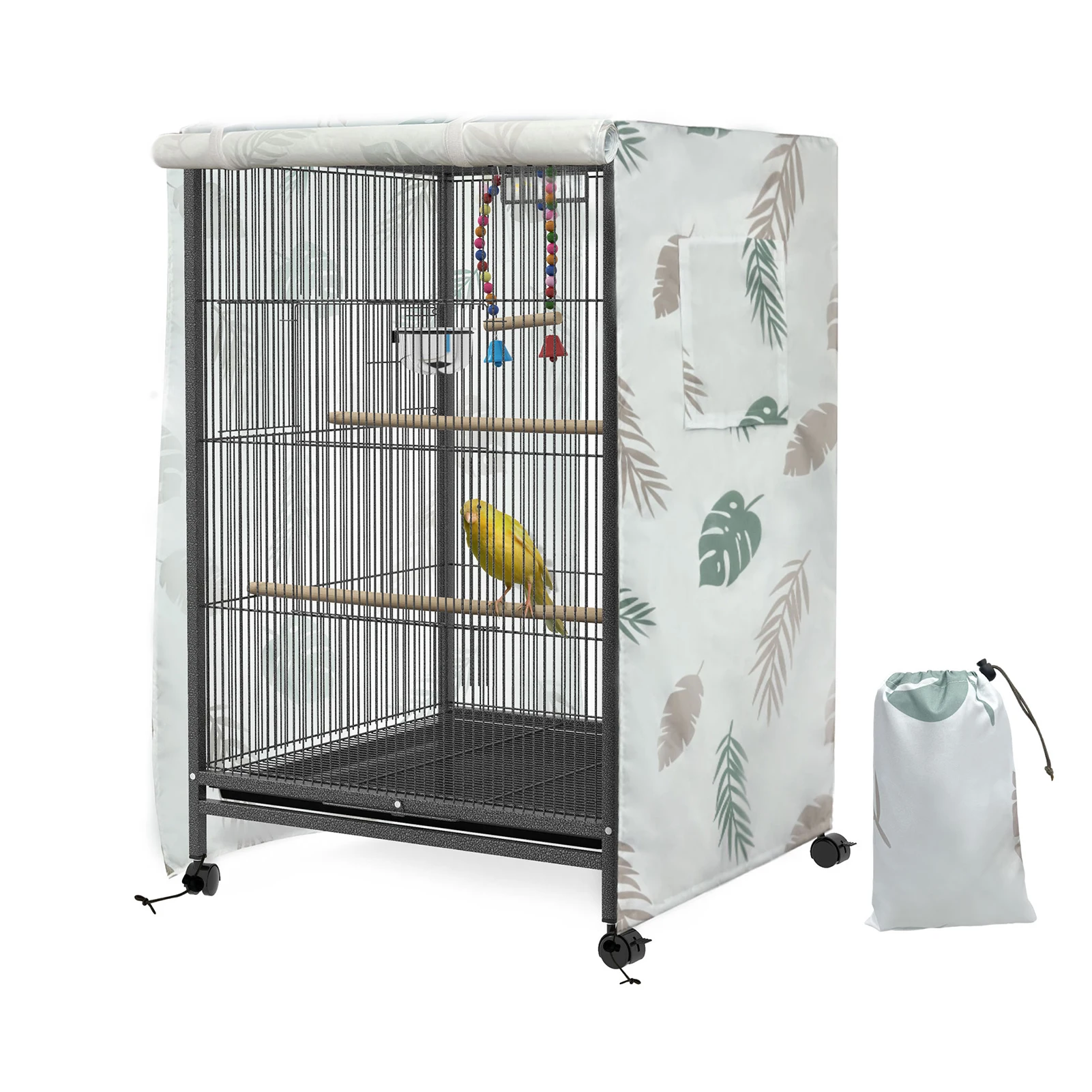 

Large Bird Cage Cover for Outdoor Garden Pet Cage Rainproof Sunproof Breathable for Outdoor Courtyards Gardens Cage Covers Pet