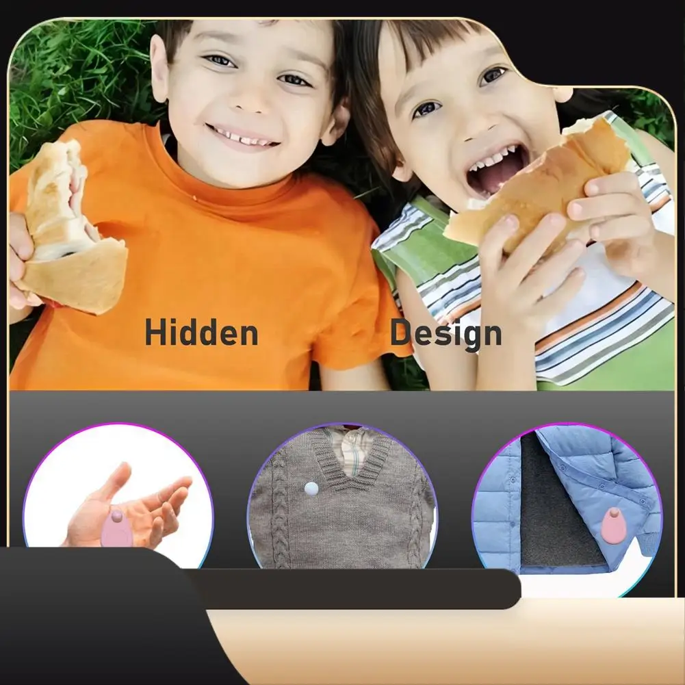 

Детский силиконовый водонепроницаемый держатель для чехла для GPS-трекера Airtag с булавкой безопасности-T44C