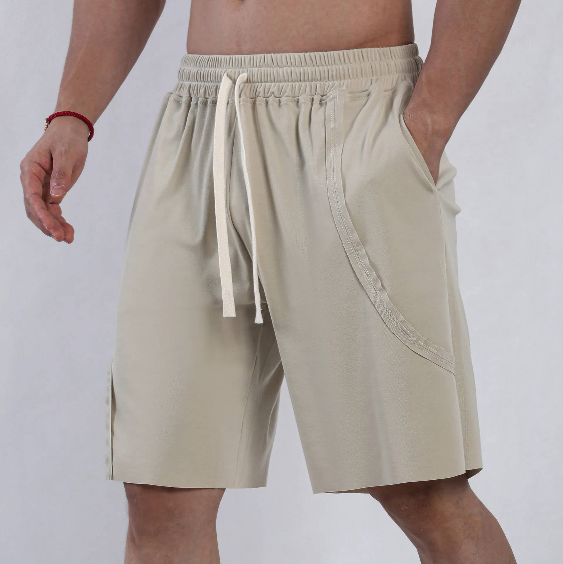 

Summer Sports and Leisure Fitness Five-point Shorts Loose Men's Rough Edge Wear Running Training Basketball New