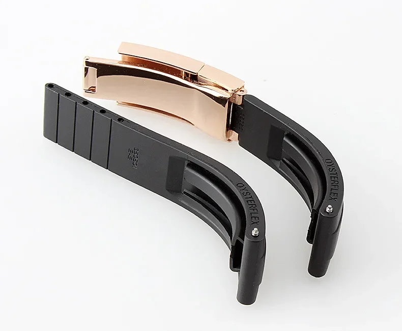 High-quality Silicone 20mm Watch Band Rubber Strap for Rolex Oyster Type Constant Motion Cosmometer Ditonna Series