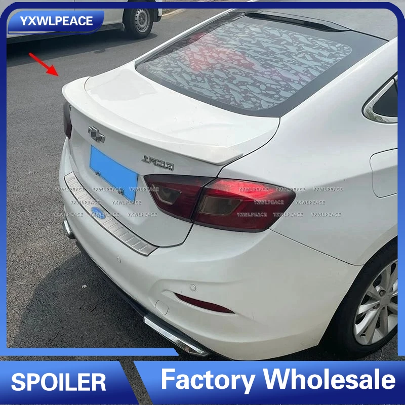 Для Chevrolet Cruze 2017 2018 2019, АБС-пластик, неокрашенный цвет, задний спойлер багажника, крыло, комплект кузова, аксессуары