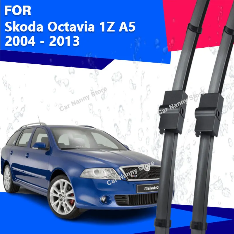

Щетки лобового стекла для Skoda Octavia 1Z A5 2004-2013 Автомобильные дворники Резиновая полоса Стеклоочистителя Мягкая резина 2005 2006 2007